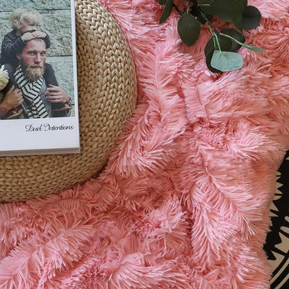 Tuddrom Decorative Extra Soft Faux Fur Blanket Twin Size 70" x 78", Solid - Image 7
