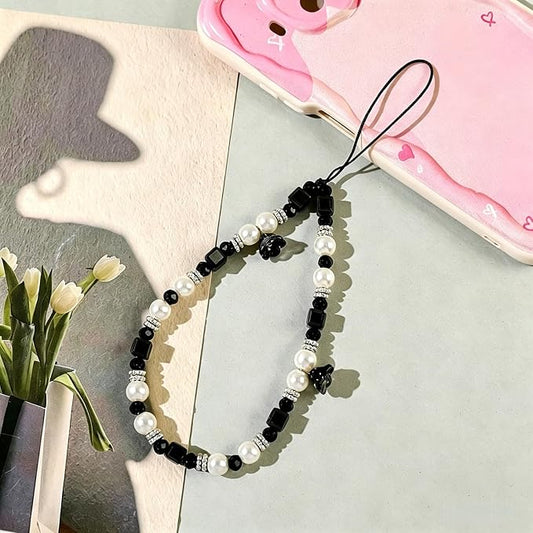 Phone Charm Strap Beaded Lanyard Camera Wrist Strap Phone Chain Wristlet Cute - Image 2