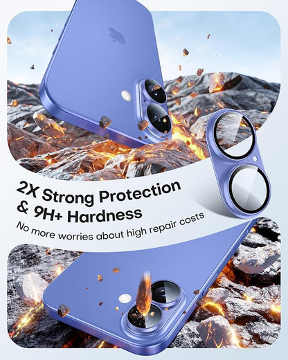 TAURI 2 Pack for iPhone 16/16 Plus Camera Lens Protector, Full Coverage - Image 3
