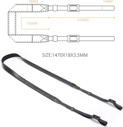 CP008 Leather Camera Shoulder Neck Strap compatible - Image 7