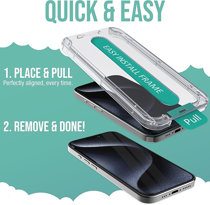 Smartish® iPhone 16 Plus Screen Protector - Image 2