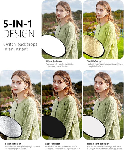PULUZ 5-in-1 Collapsible Reflector - Image 3