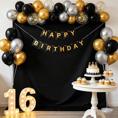 Black Photo Backdrop for Photoshoot, Fabric Background for Product Photography - Image 7
