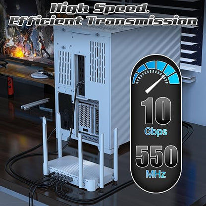 2 Feet Cat6 Patch Cables, Solid Pure Copper Patch Cord, Cat 6 Ethernet Cable - Image 4