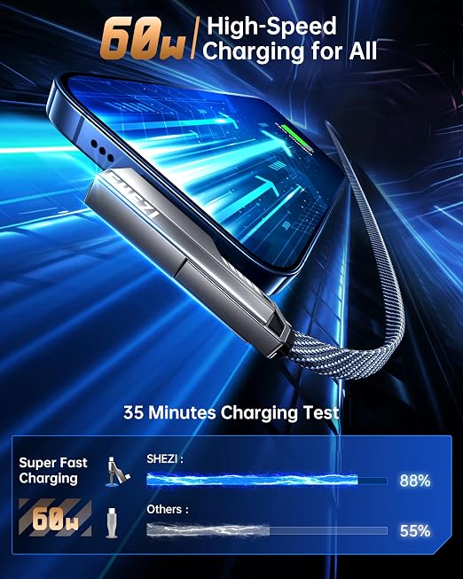 4-in-1 USB C Cable 3FT Compatible - Image 4