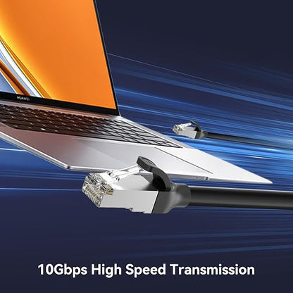 BENFEI Cat 7 Ethernet Cable 30FT, 10Gbps 600MHz High Speed RJ45 LAN Network - Image 2