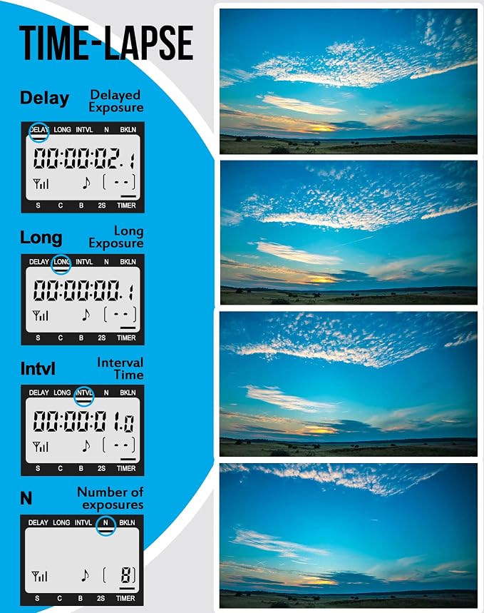 Camera Wireless Interval Shutter Remote Timer Release Compatible - Image 2
