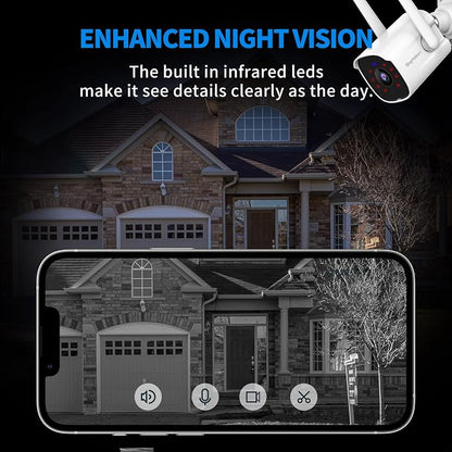 Septekon 2K Security Camera Outdoor 2 Pack, 2.4G WiFi Home Security Cameras - Image 3