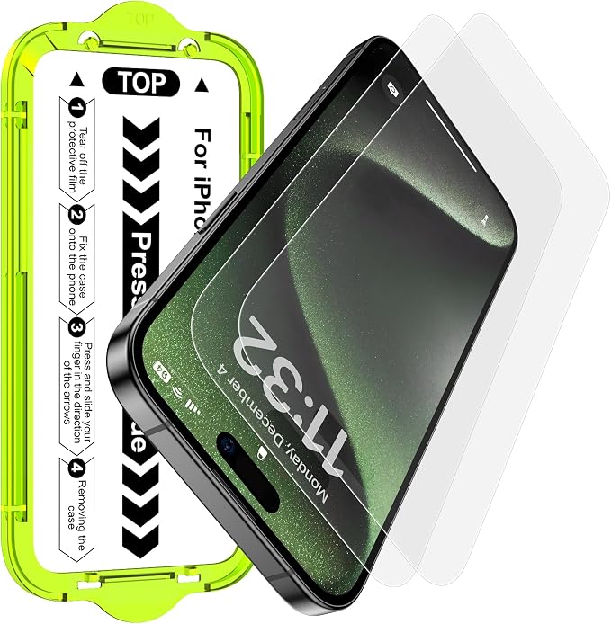 Esanik for iPhone 15 Pro Max Matte Glass Screen Protector Anti-Glare & by Esanik