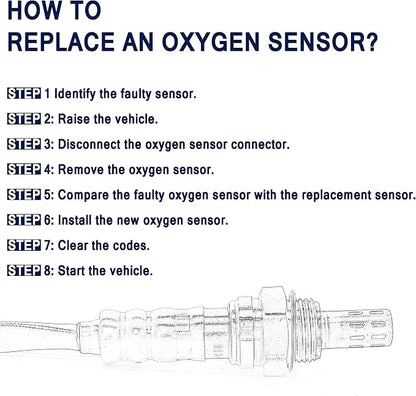 HiSport Oxygen Sensor Heated O2 Sensor, 4-Wire Air Fuel Ratio Sensor Compatible - Image 5