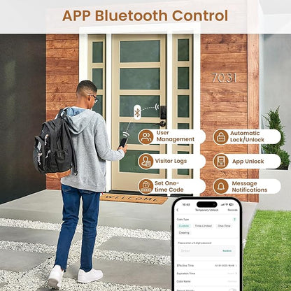 Keyless Entry Door Lock, Biquole Smart Lock - Image 7