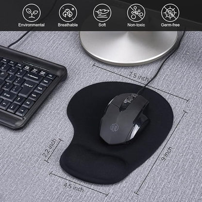JIKIOU Mouse Pad, 2 Pack Ergonomic Mouse Pads - Image 2