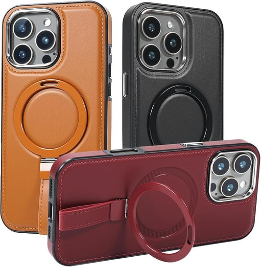 Leather Case, Suitable for iPhone 15 Pro Max Case, Invisible Magnetic Design by Unknown