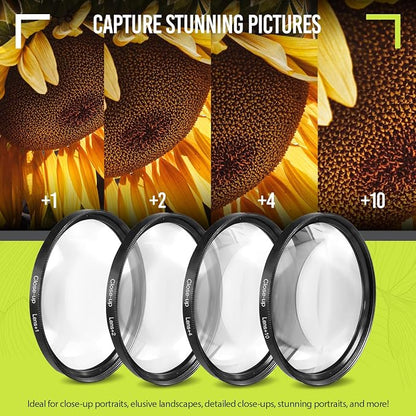 Ultra Deluxe Lens Kit for Canon Rebel T3, EOS 80D, EOS 77D Cameras - Image 4
