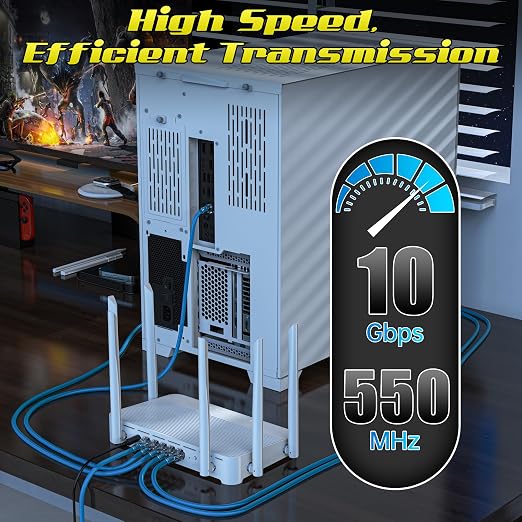 4 Feet Cat6 Patch Cables, Solid Pure Copper Patch Cord, Cat 6 Ethernet Cable - Image 4