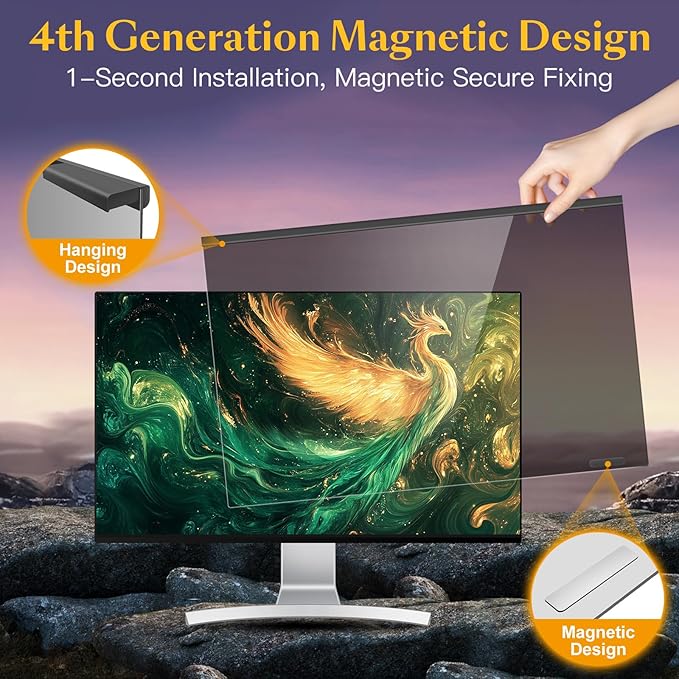 Magnetic Computer Privacy Screen Filter 22 inch - Image 7