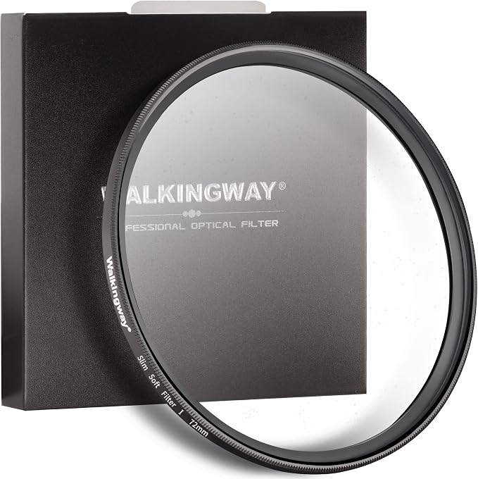 Walking Way 72MM White Pro Mist Diffusion Lens Filter, Dreamy Fog & Soft Glow by WalkingWay