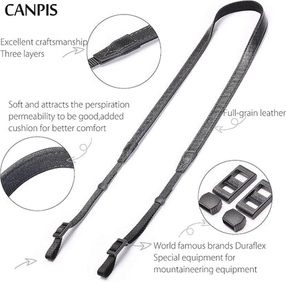 CP008 Leather Camera Shoulder Neck Strap compatible - Image 4