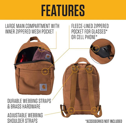 Carhartt Classic Mini Backpack, Water-Resistant Backpack - Image 2
