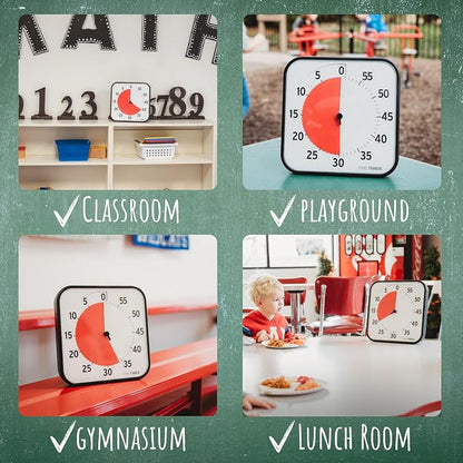 TIME TIMER 12 inch Visual Timer 60 Minute Kids Desk Countdown Clock - Image 7