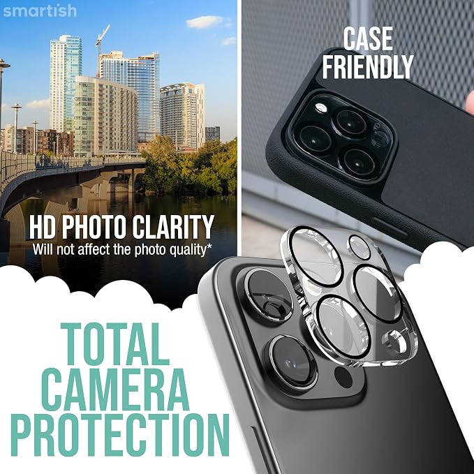 Smartish® iPhone 16 Screen Protector + Camera Lens Covers - Image 5