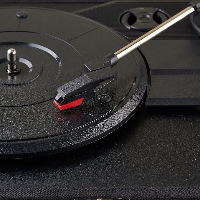 Amazon Basics Portable Suitcase Vinyl Turntable Record Player - Image 6
