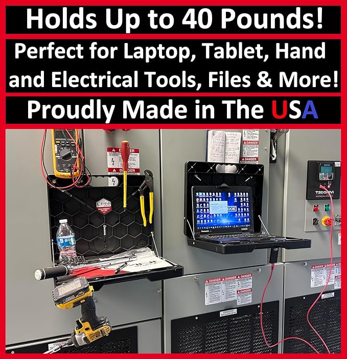 The OmniShelf Portable Workstation, Magnetic Toolbox, Laptop Stand w/ 50 lb - Image 2