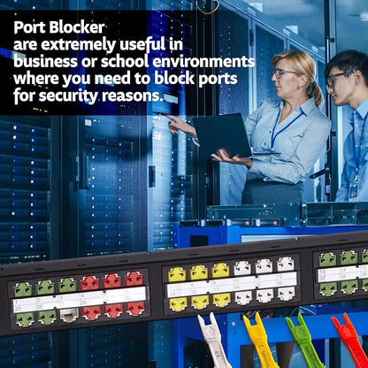 NTW Network Port Blocker & Dust Cover, Ethernet Port Protector, Secure RJ45 - Image 5