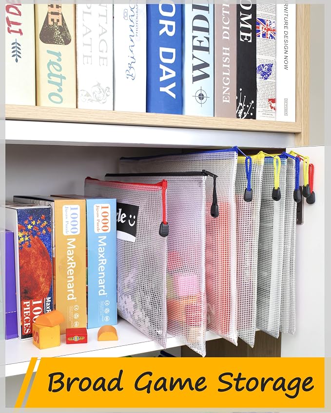 SUNEE Multisize Plastic Zipper Pouches, Water-Resistant Zip Bag - Image 6
