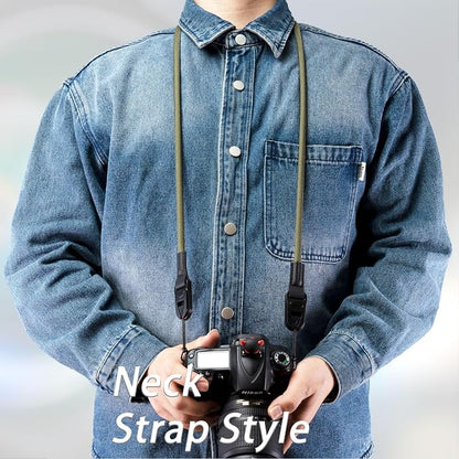 VKO Camera Strap Rope, Quick Release Vintage Cute QD Nylon Neck Shoulder Straps - Image 8