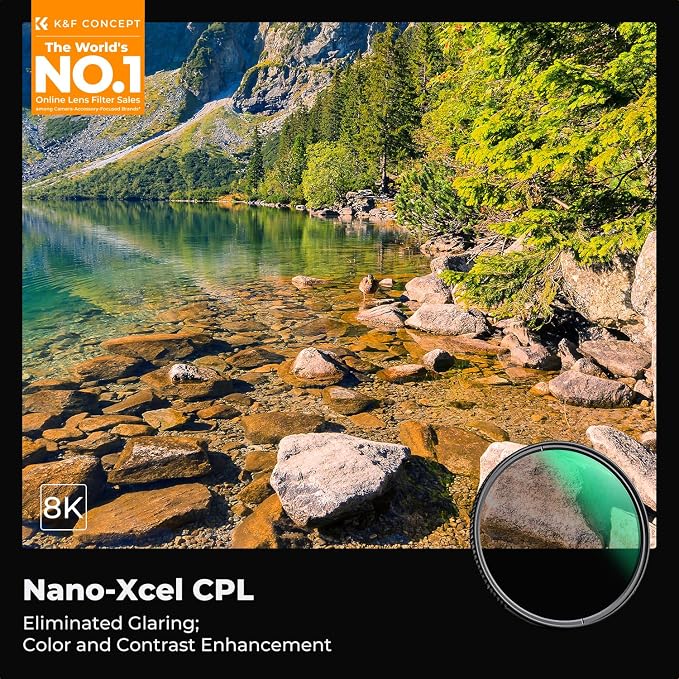 95mm Circular Polarizers Filter, K&F CONCEPT 95MM Circular Polarizer Filter HD - Image 2