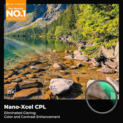 95mm Circular Polarizers Filter, K&F CONCEPT 95MM Circular Polarizer Filter HD - Image 2