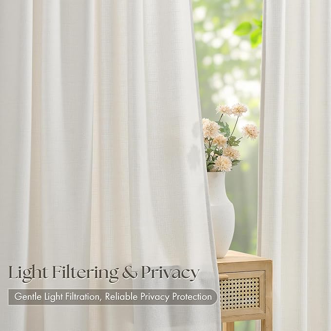 Extra Long 120 Inch Cream Pinch Pleated Curtains - Image 4