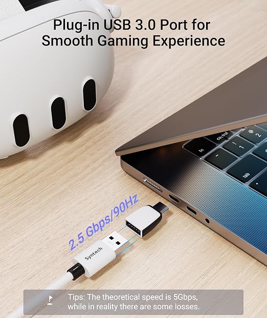 Syntech Link Cable with Charging 16FT Compatible with Oculus/Meta Quest 3S/3 - Image 3