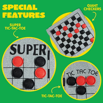 3-in-1 Vintage Giant Checkers, - Image 3