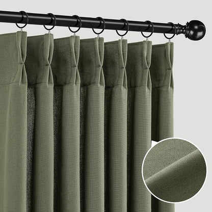 Memory Trained Pinch Pleated Curtains 84 Inches Long, Linen Pinch Pleat Sheer - Image 9